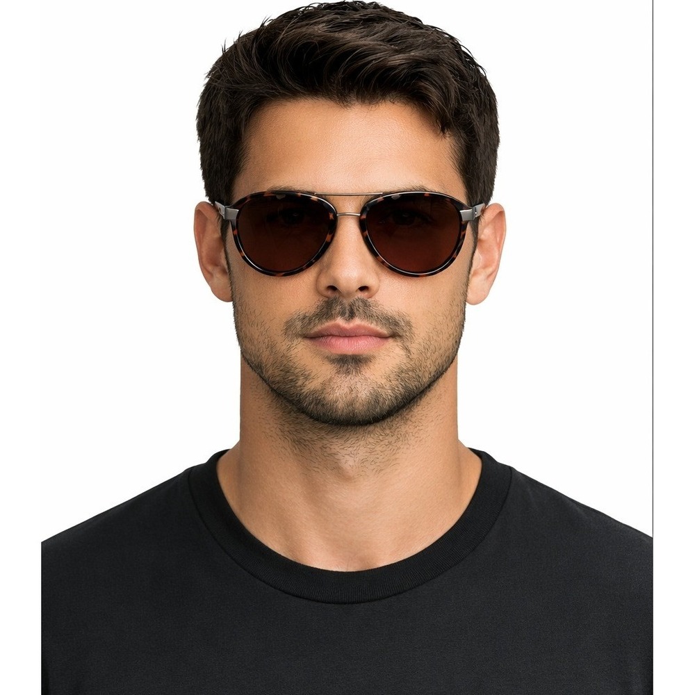 NWOT Calvin Klein Vintage CK7253SP Sunglasses Tortoise Aviator Style Fashion